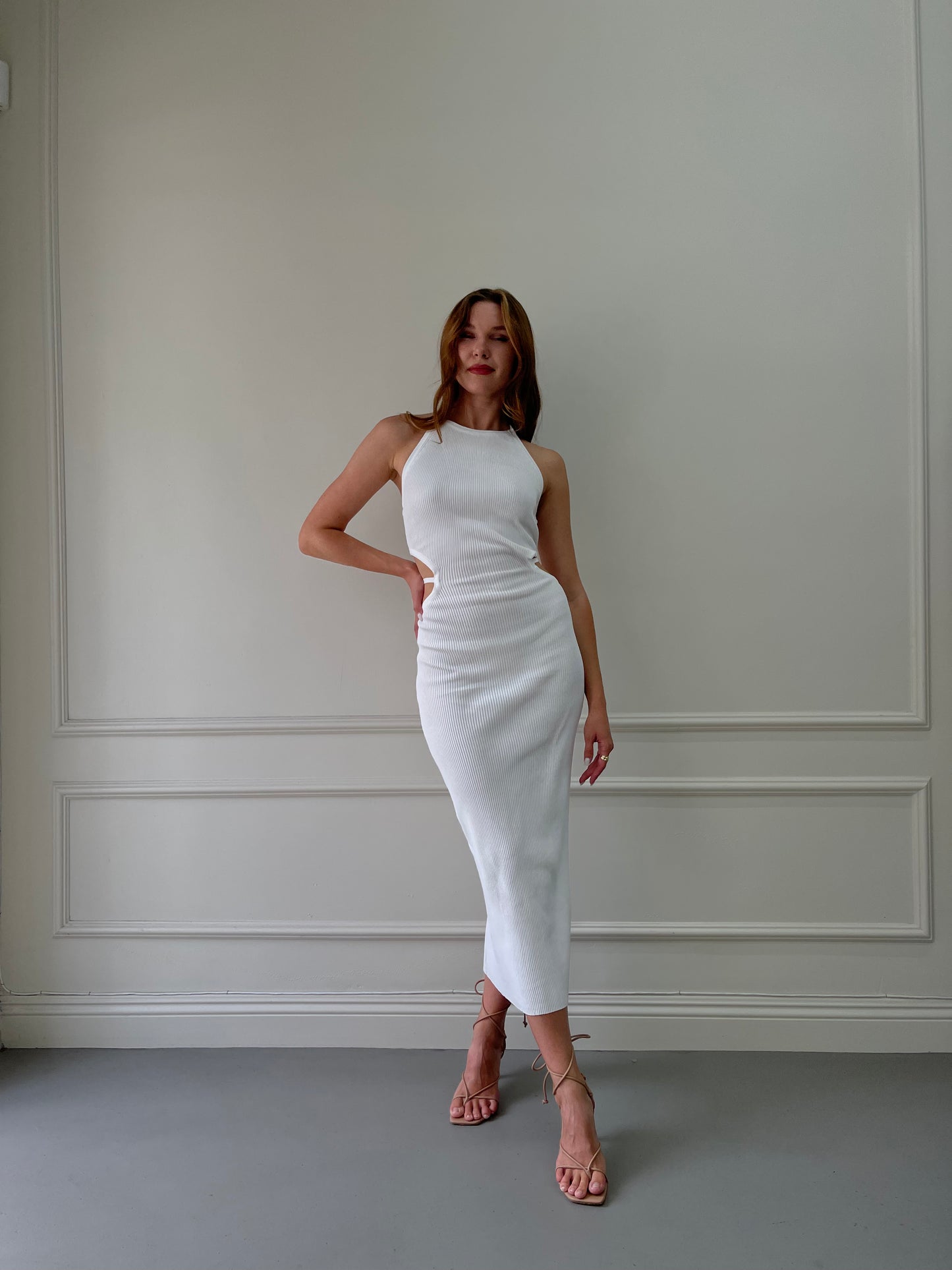Naomi dress white